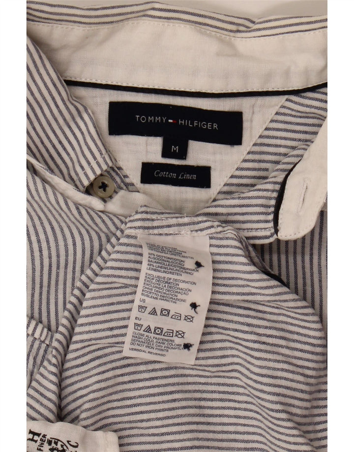 Tommy Hilfiger Herreskjorte Medium Blue Pinstripe Bomuld