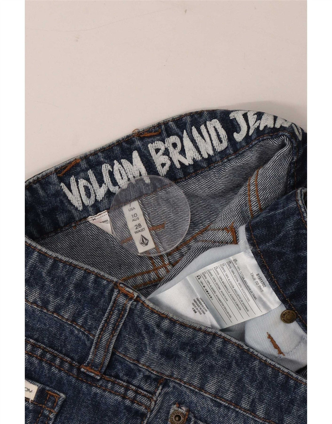 Volcom denimshorts til kvinder W28 Mellemblå bomuld