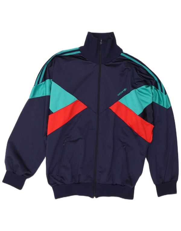 Adidas Træningsdragt til mænd Top jakke 2XL Marineblå Colourblock Polyester