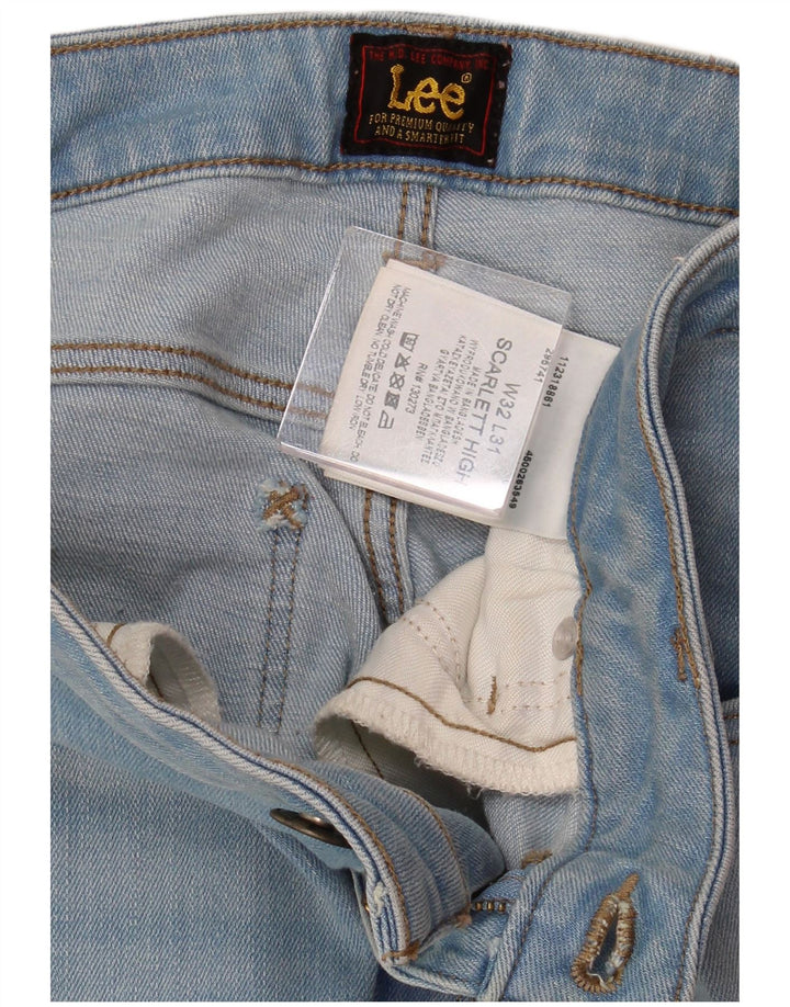 LEE Dame Scarlett High Skinny Jeans W32 L28 Blå Bomuld