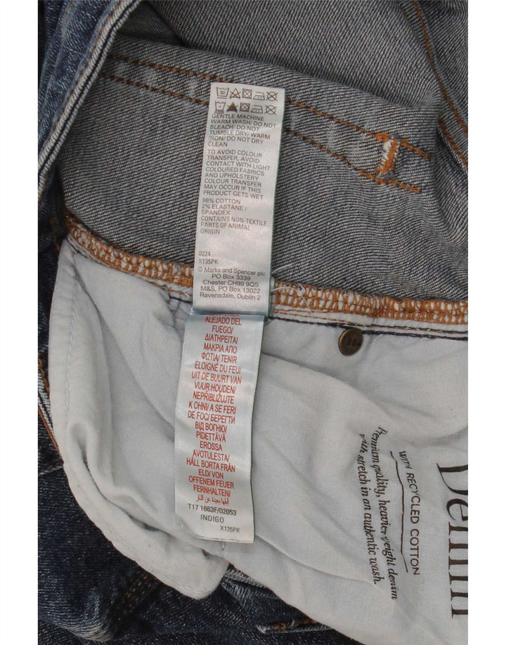 Marks & Spencer Herre Straight Jeans SW38 L31 Blå Bomuld