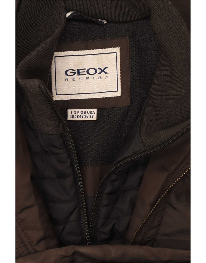 Geox Herre Utility Jacket UK 48 4XL Brun Polyamid
