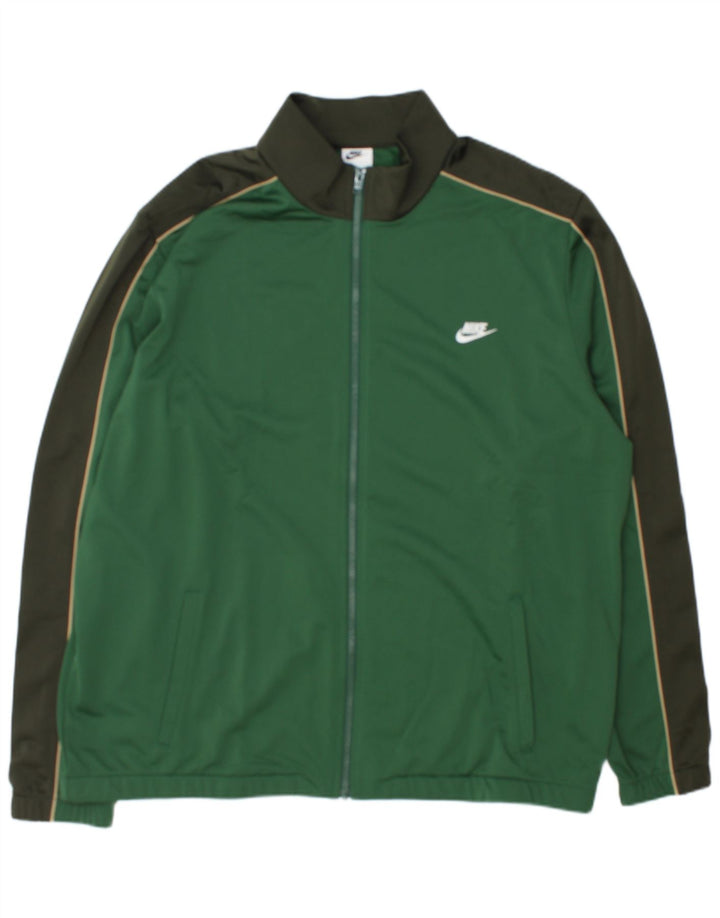 Nike træningsdragt topjakke til mænd 2XL Grøn Colourblock
