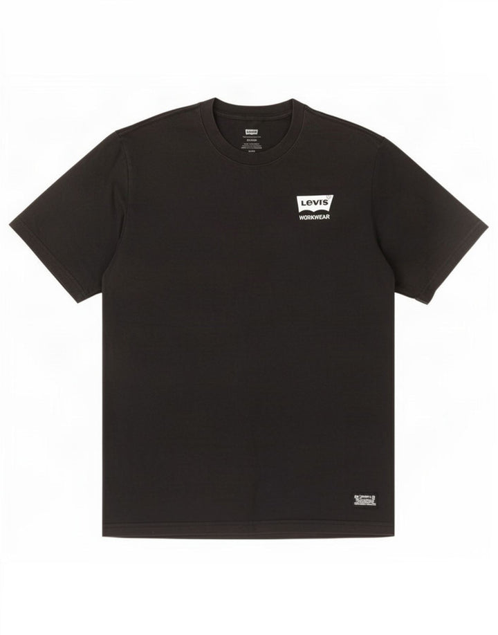 Levi's Herre afslappet T-shirt top lille sort bomuld