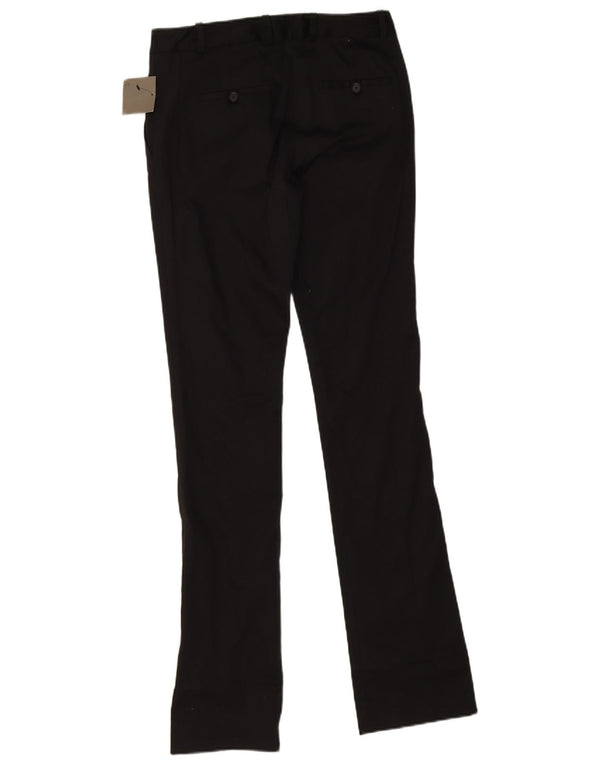 Zara Dame Slim Chino Bukser EU 36 XS W26 L33 Sort Bomuld