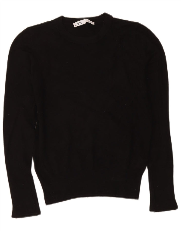 Zara Dame sweater med rund hals DK 10 Lille sort