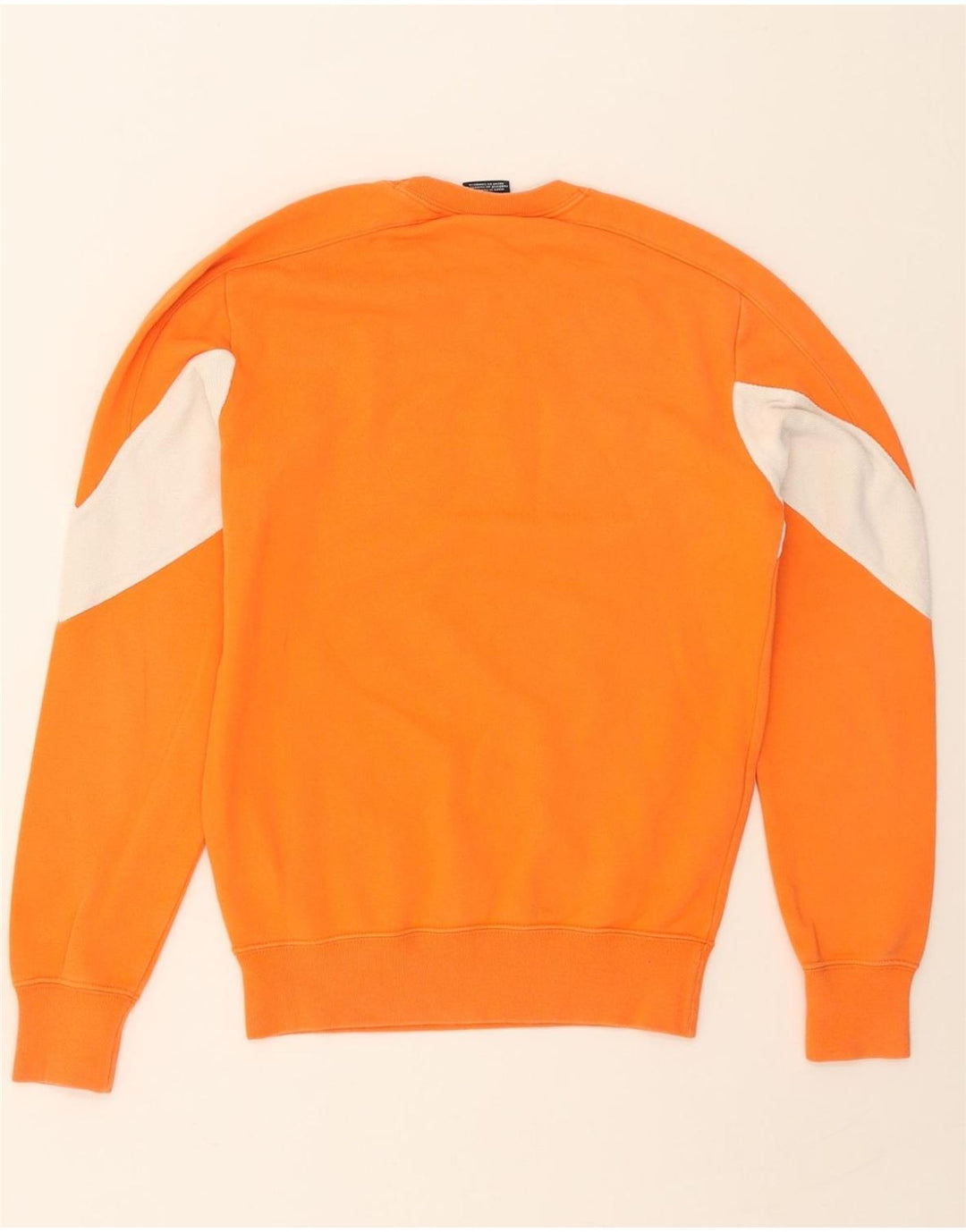 CHAMPION Mens Sweatshirt Jumper XS Orange Colourblock Cotton Vintage Champion and Second-Hand Champion from Messina Hembry 