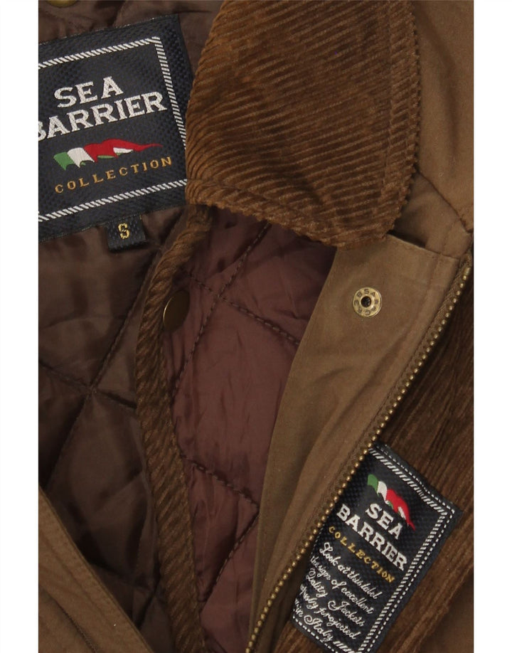 Sea Barrier Herre Loose Fit Windbreaker Jacket UK 36 Small Brown