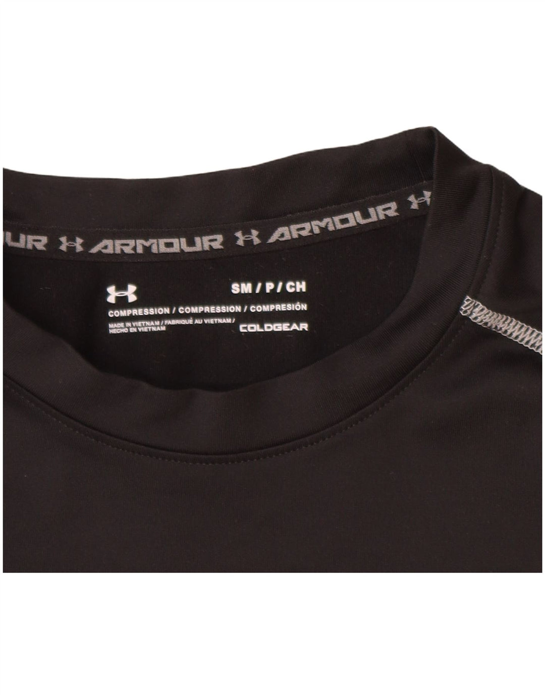 UNDER ARMOUR Herre Cold Gear Top Langærmet Lille Sort