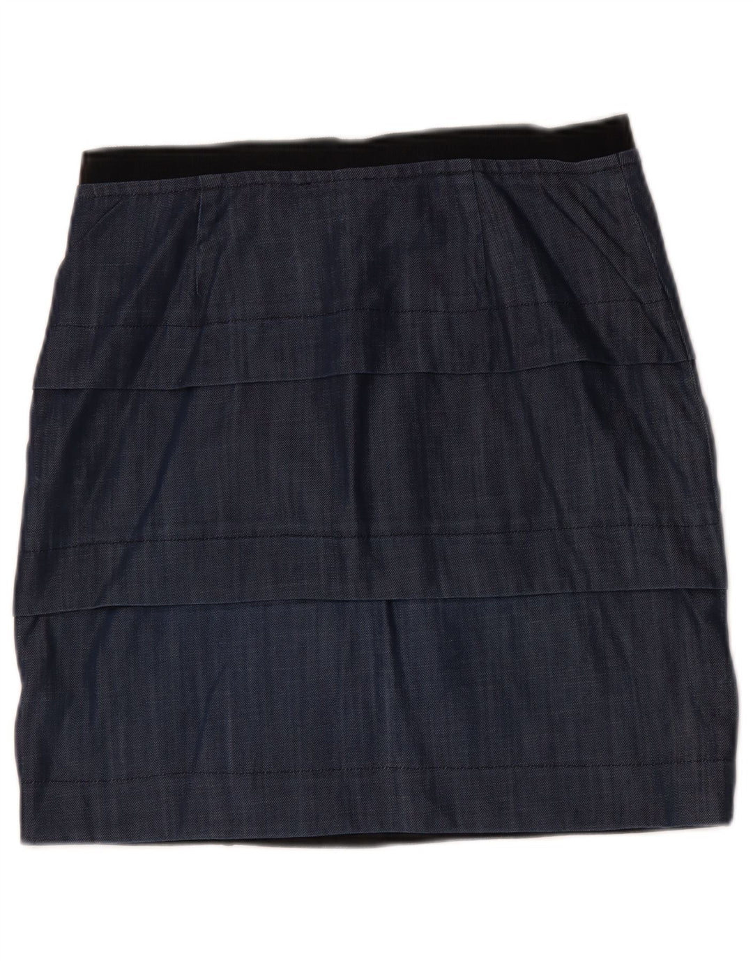 Max&Co. Dame Peplum Nederdel Large W32 Navy Blue Viscose