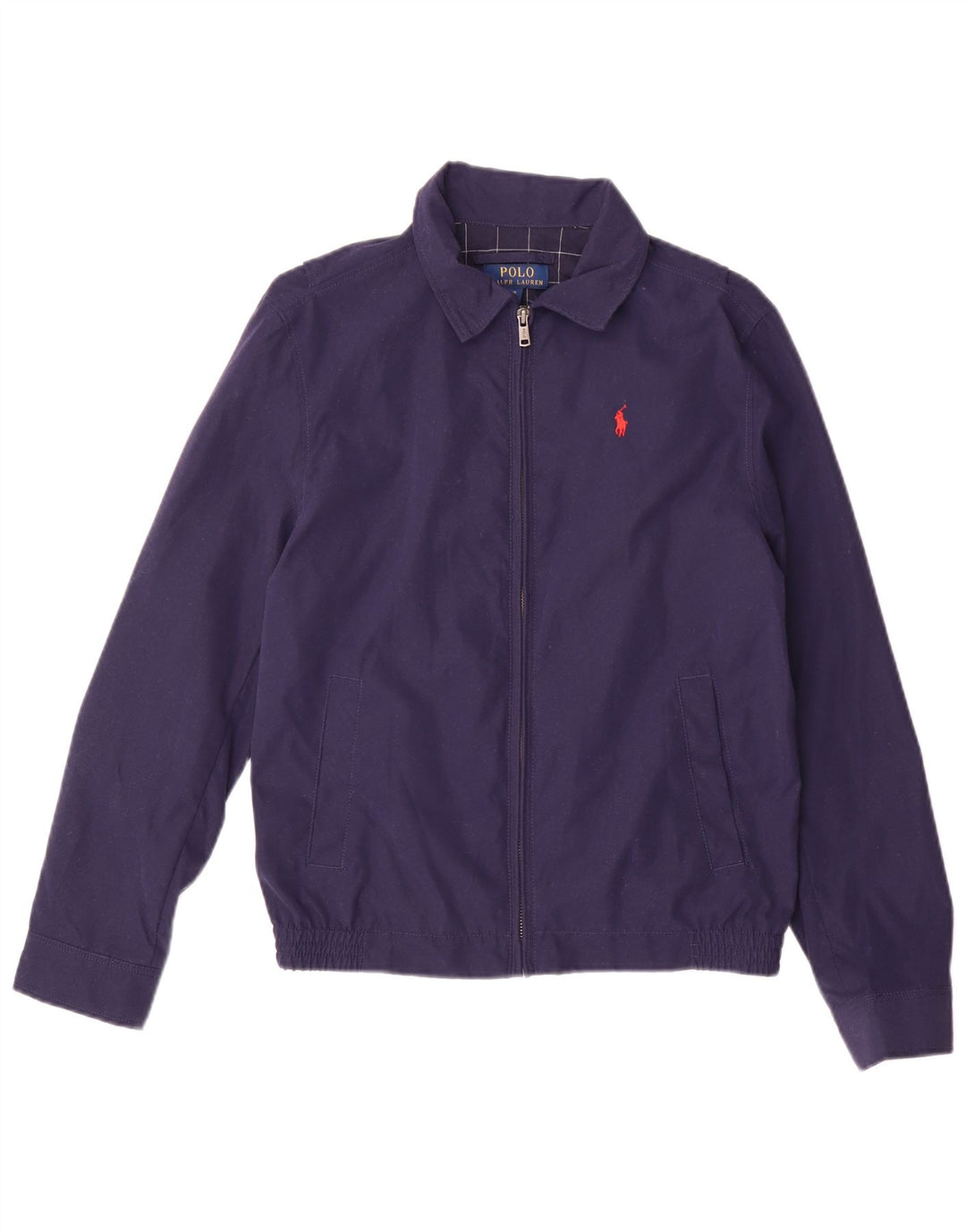 Polo Ralph Lauren Boys Bomber Jacket 14-15 Years Large Navy Blue Polyester