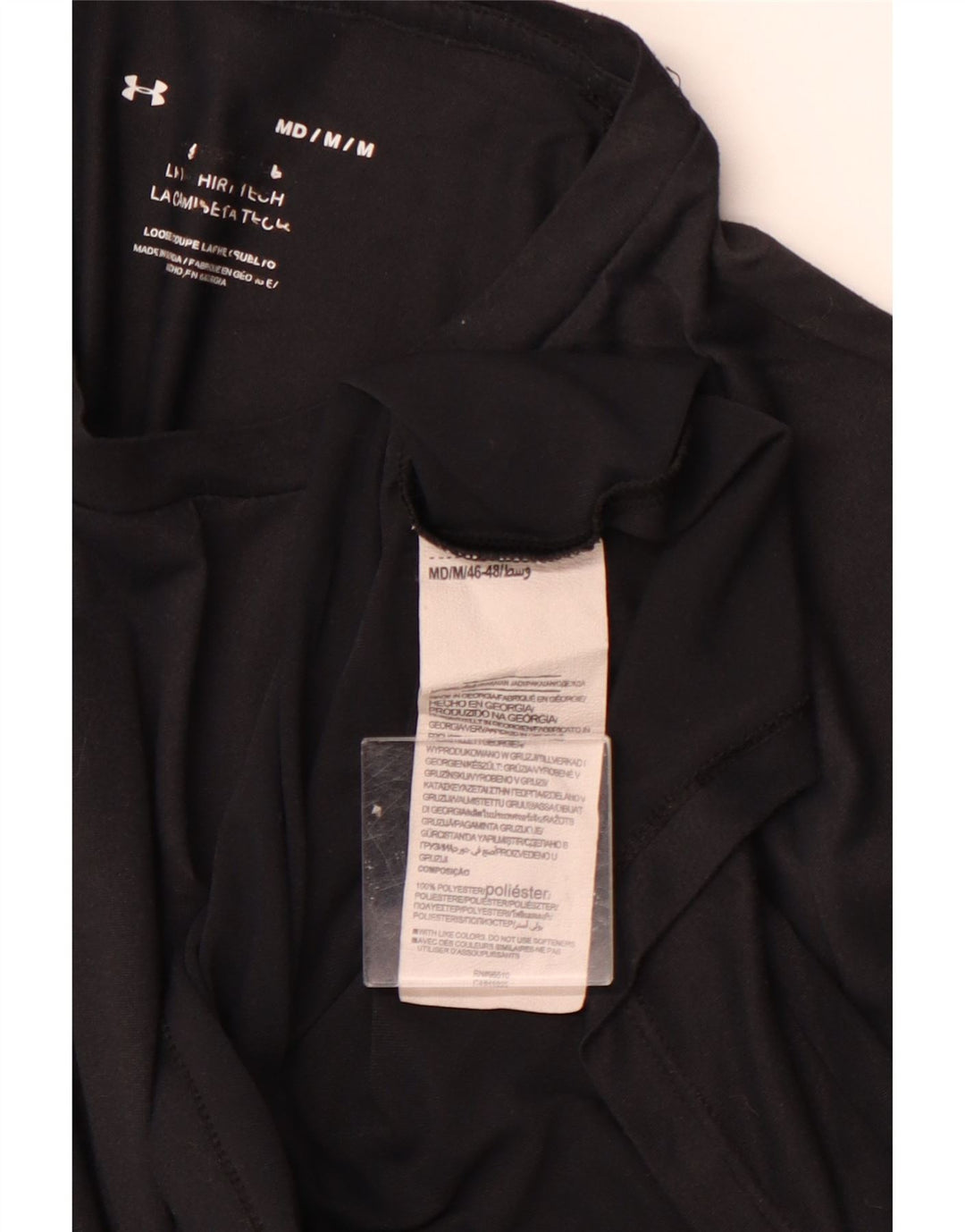 UNDER ARMOUR Herre T-Shirt Top Medium Sort Polyester