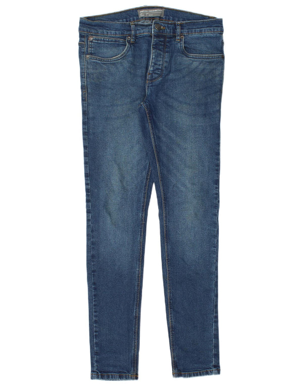 French Connection Dame Skinny Jeans W30 L32 Blå Bomuld