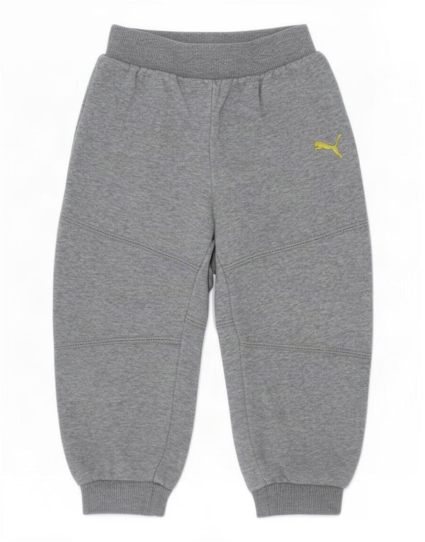 Puma Baby Boys Joggers Træningsdragt Bukser 18-24 måneder Grå Flecked Bomuld