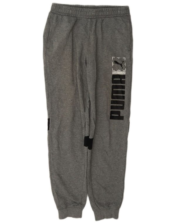 Puma Boys Grafisk træningsdragt Bukser Joggers 13-14 år Grå Colourblock