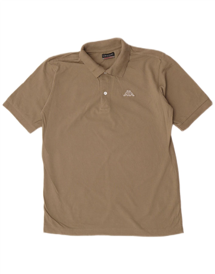 Kappa herre poloskjorte lille beige bomuld