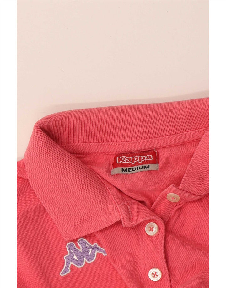 Kappa Dame Polo Shirt UK 12 Medium Pink