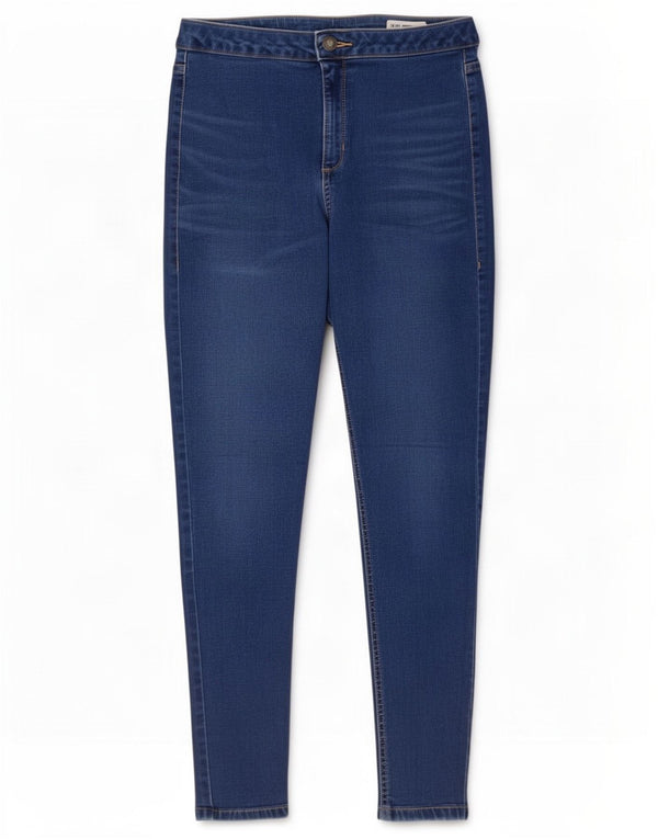 Marks & Spencer Dame Super Skinny Jeans UK 12 Medium W28 L27 Blå Bomuld
