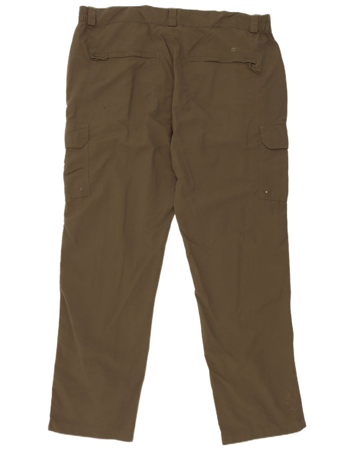 Mountain Warehouse Herre Straight Cargo Bukser W40 L32 Khaki Nylon