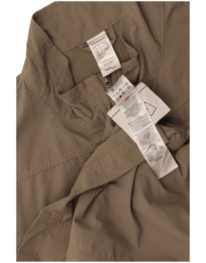 VINTAGE Mens Utility Gilet UK 38 Medium Beige Polyester