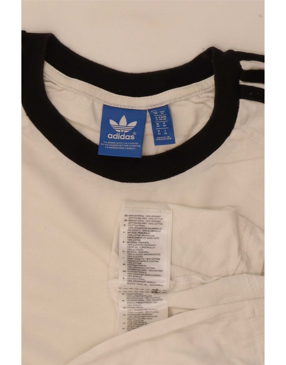 Adidas Herre T-Shirt Top Medium Hvid Bomuld