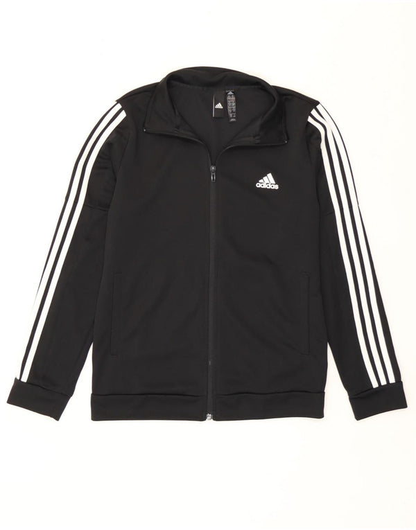 Adidas træningsdragt topjakke til kvinder UK 12/14 Medium Sort Polyester