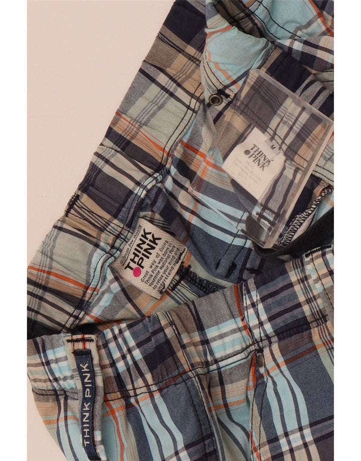 Tænk Pink Herre Loose Fit Chino Bukser Medium W30 L29 Flerfarvet ternet