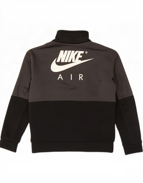 Nike Boys Graphic Sweatshirt Jumper 8-9 år Small Black Colourblock