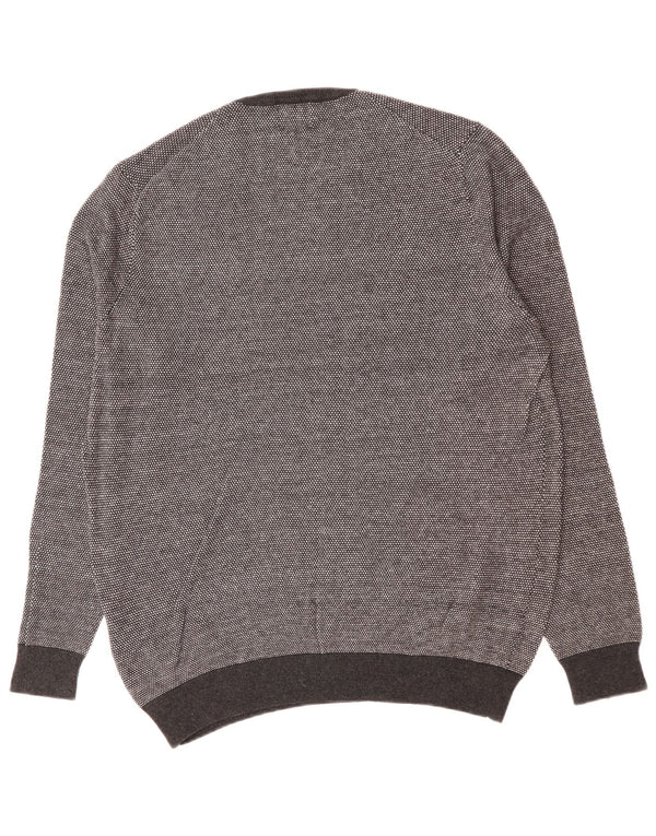 SUPERDRY Herre sweater med rund hals 2XL grå bomuld