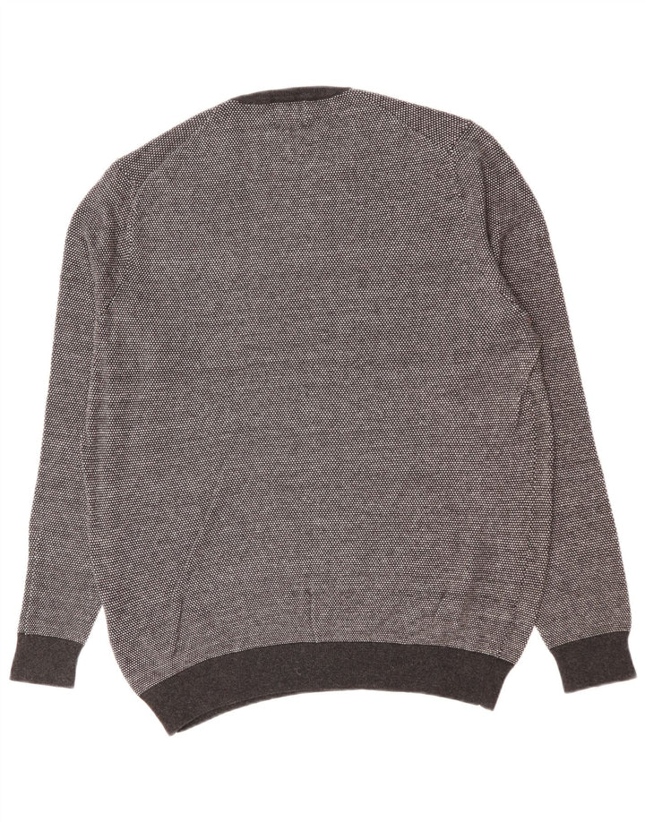 SUPERDRY Herre sweater med rund hals 2XL grå bomuld