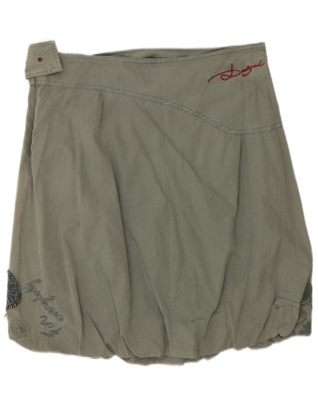 Desigual Boblenederdel til kvinder W30 Medium Khaki Floral