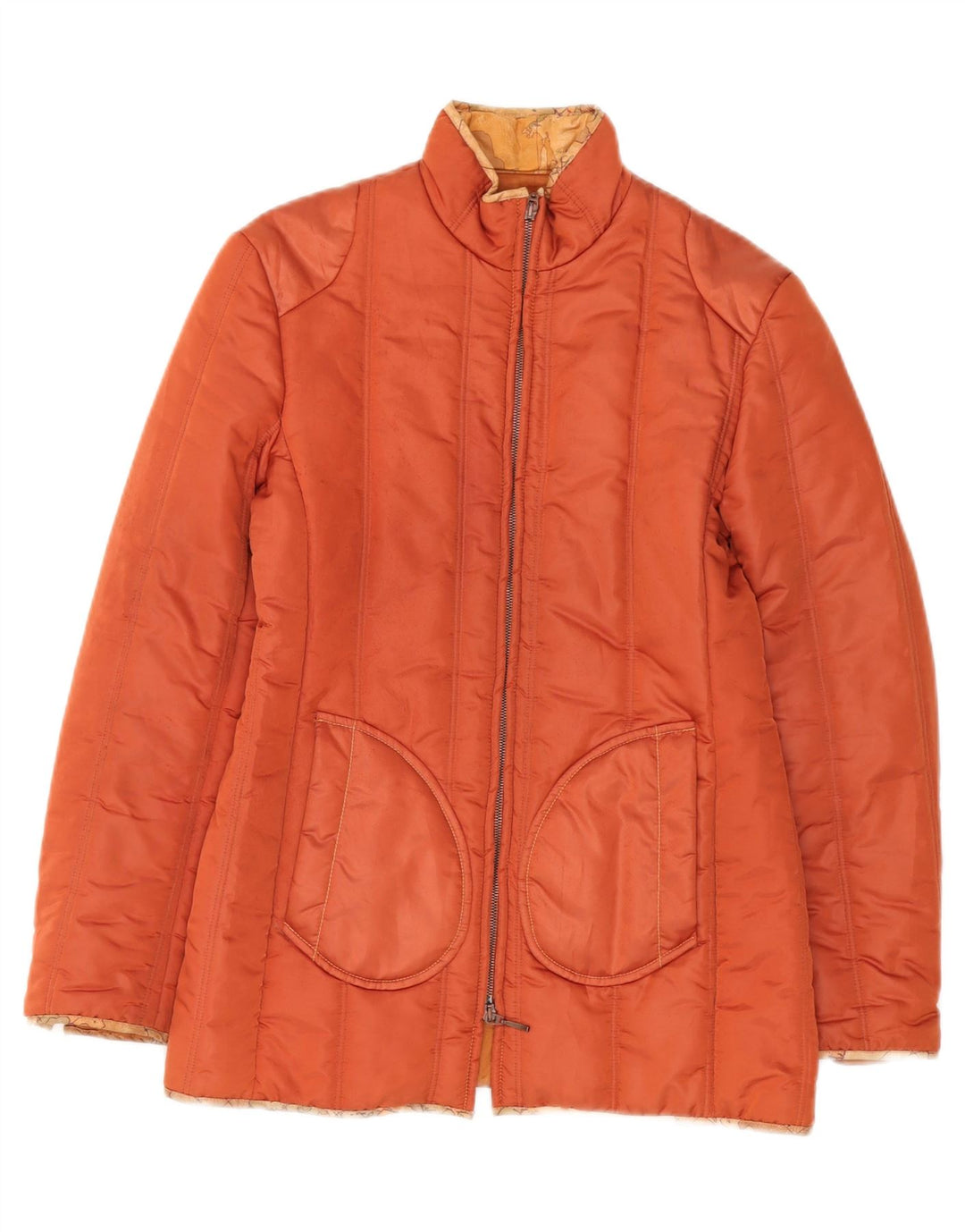 ALVIERO MARTINI Polstret jakke til kvinder IT 44 Medium Orange