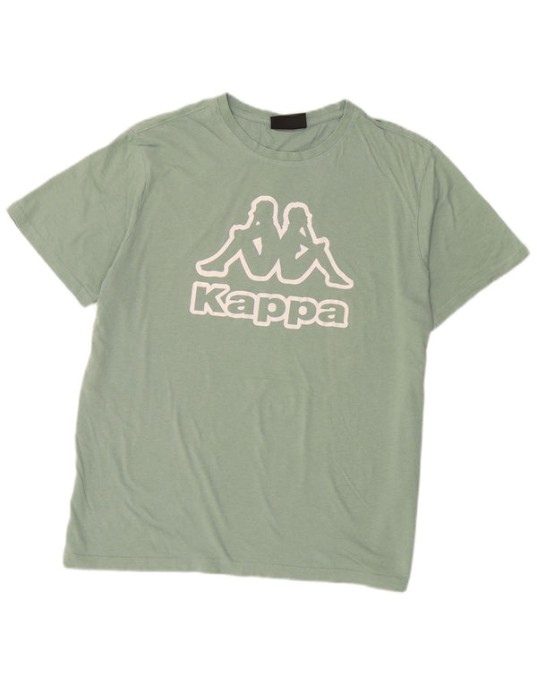 Kappa Herre Grafisk T-Shirt Top XL Grøn