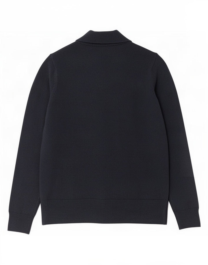 Marks & Spencer Womens Open Cardigan Sweater UK 10 Small Navy Blue Acryl