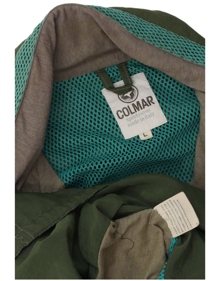 Colmar Regnjakke til mænd UK 40 Stor Grøn Colourblock Polyamid