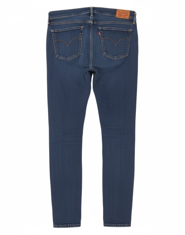 LEVI'S Womens 710 Super Skinny Jeans W30 L30 Blue Cotton