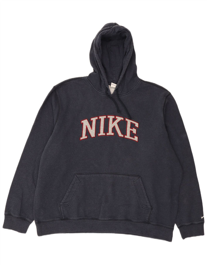 Nike grafisk hættetrøje til mænd 2XL marineblå