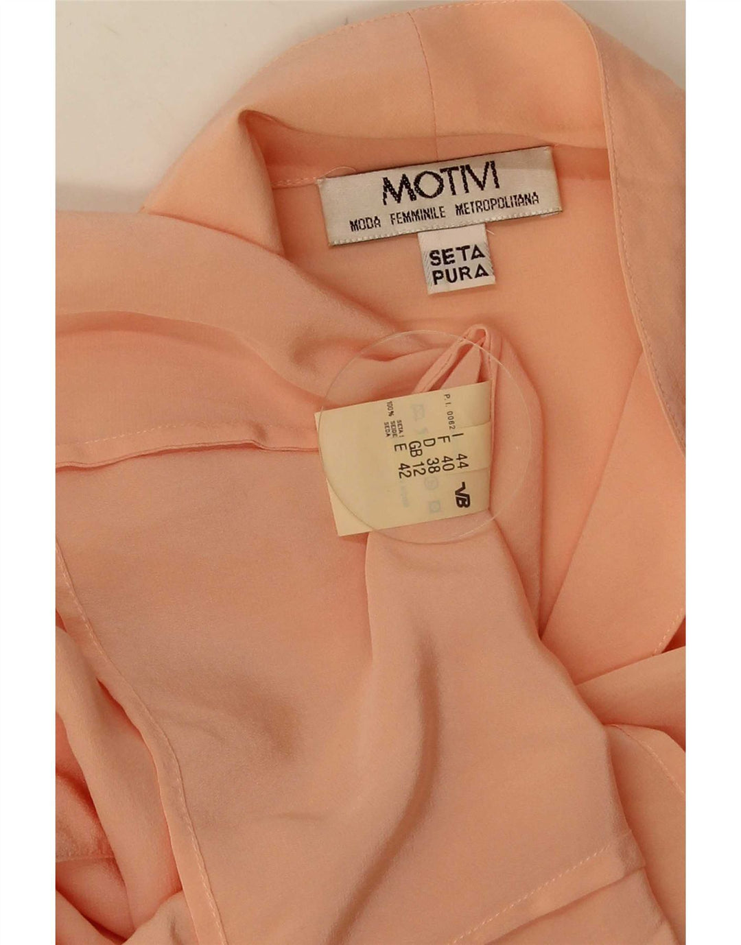 MOTIVI skjortebluse til kvinder UK 12 Medium Pink Silke