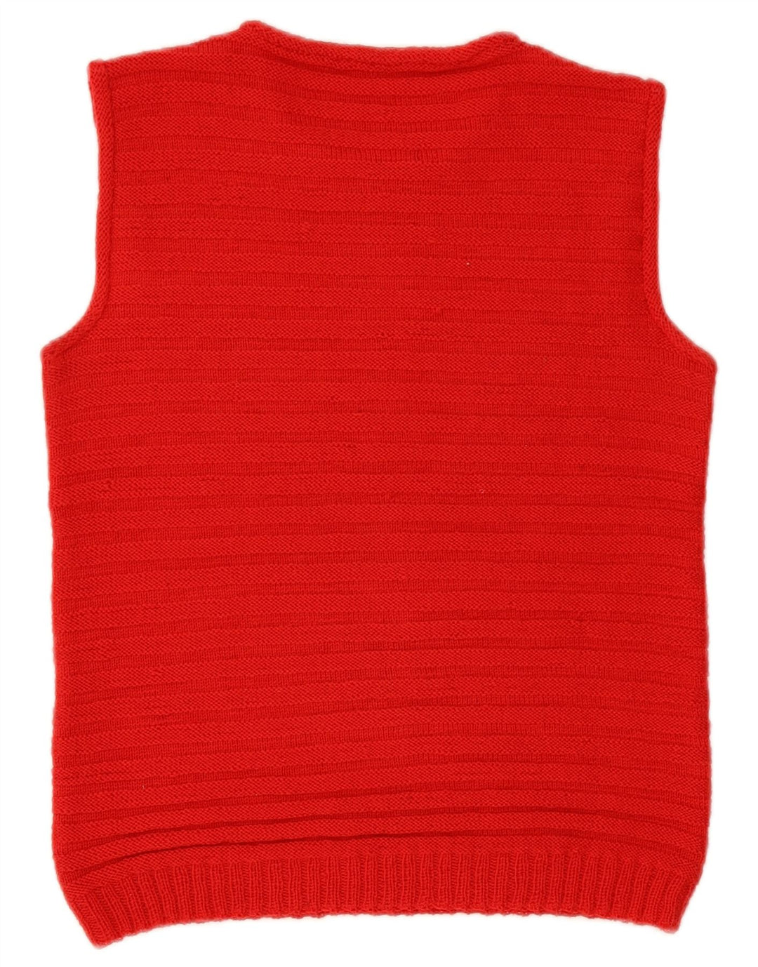 Vintage Dame Vest Tank Top UK 12 Medium Rød