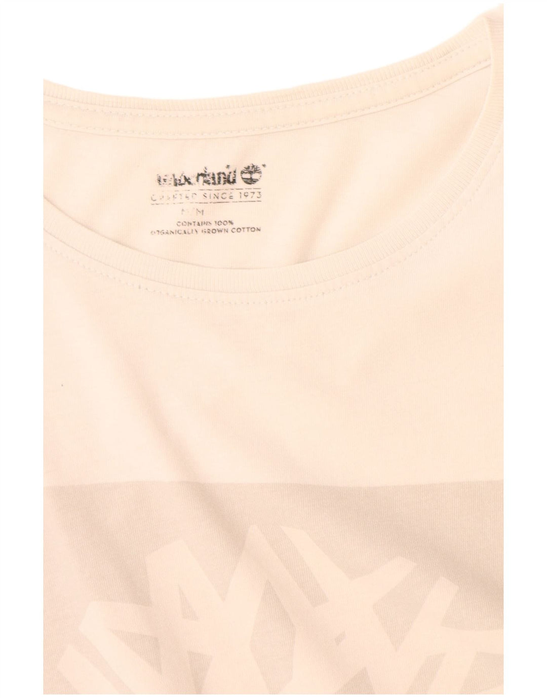 Timberland Herre grafisk T-shirt top mellem hvid bomuld