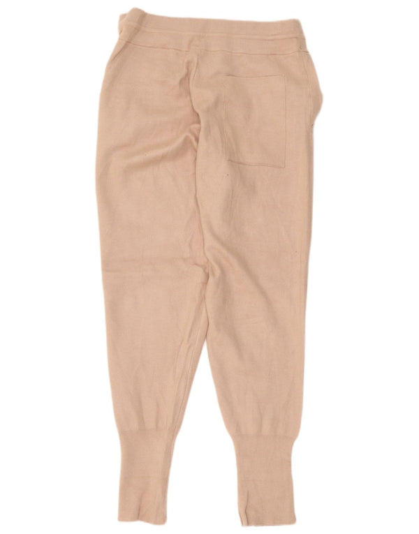 Zara Dame træningsdragt Bukser Joggers UK 20 2XL Beige Viscose