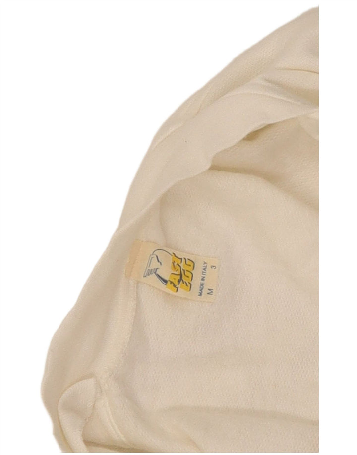 Vintage træningsdragt til mænd Top jakke Medium hvid bomuld