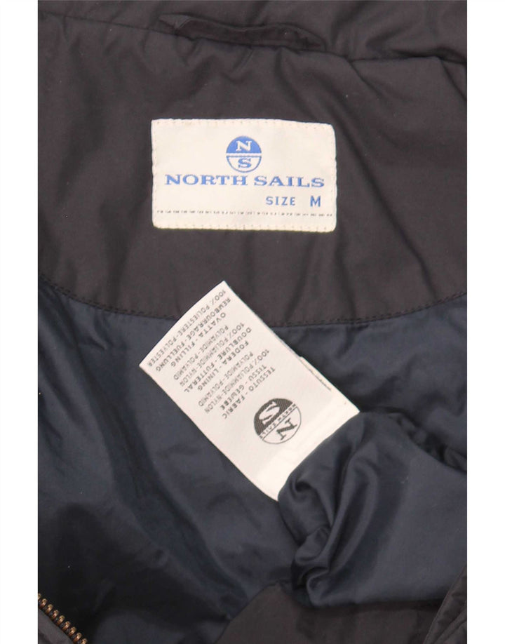 North Sails Herre grafisk polstret jakke UK 38 Mellem marineblå polyamid