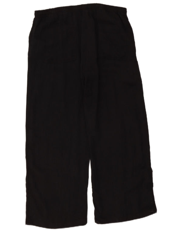 Zara Dame High Waist Loose Fit Bukser XL W36 L29 Sort