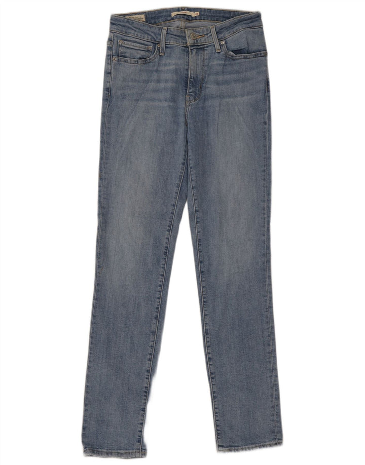 Levi's Dame 712 Slim Jeans W28 L30 Blå Bomuld