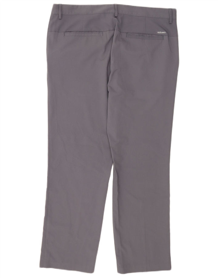 Adidas Herre Golf Straight Chino Bukser W36 L30 Grå Polyester