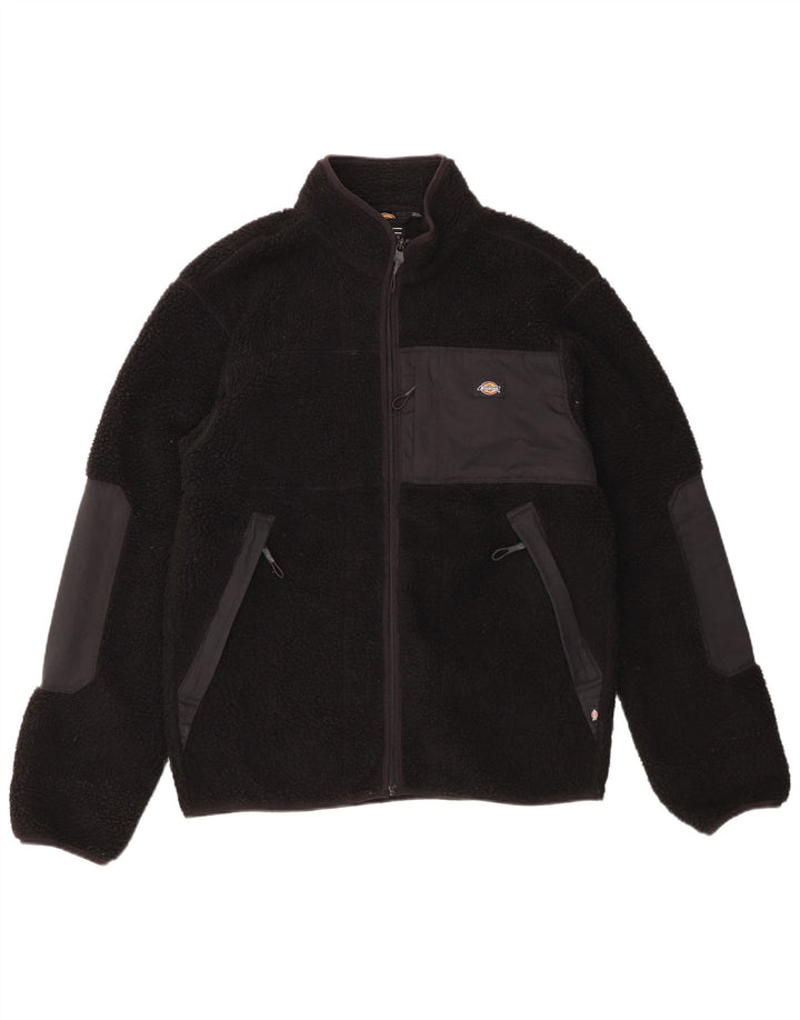 Dickies Fleecejakke til mænd UK 38 Medium Sort Colourblock Polyester