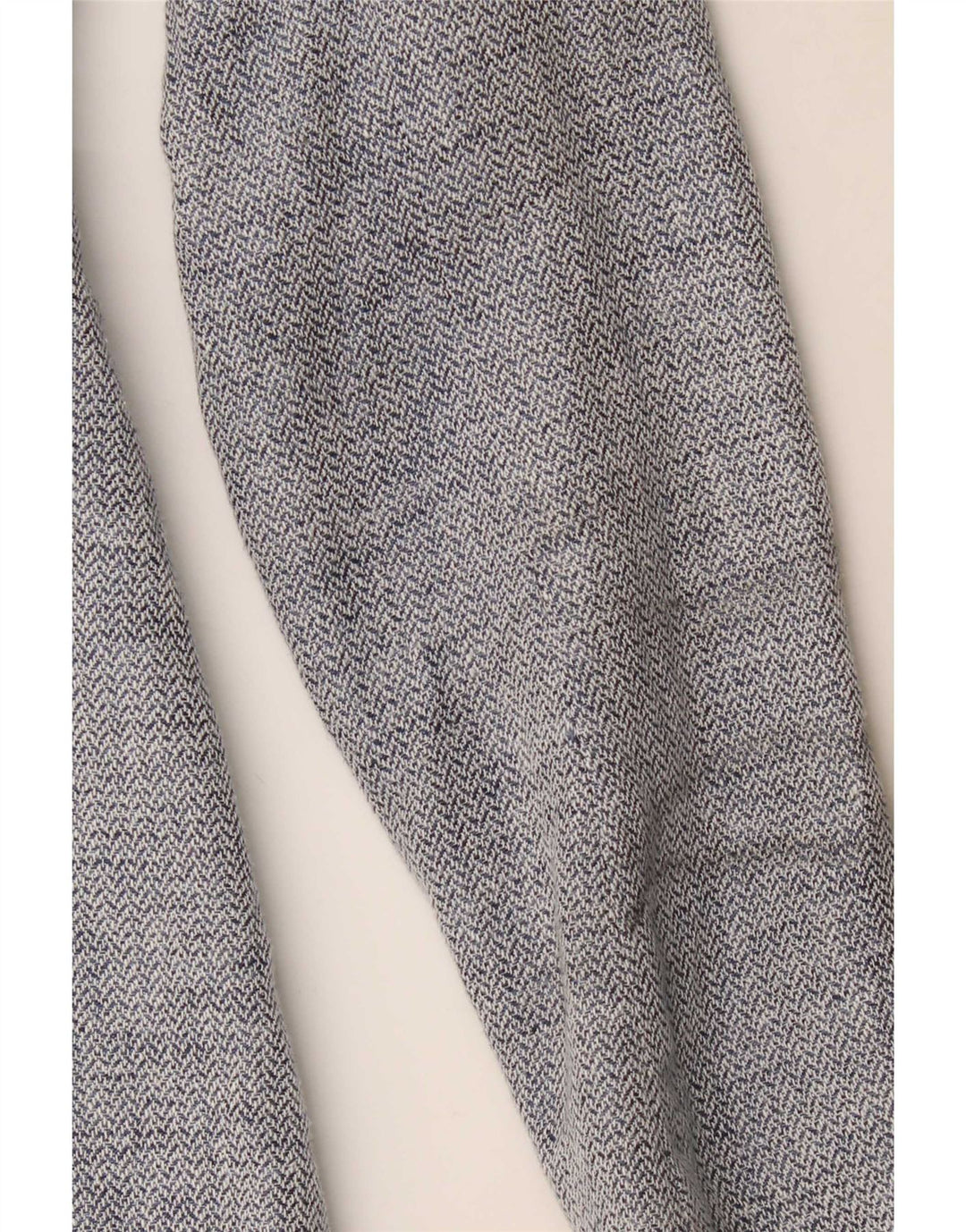 Zara Dame Longline Blazer Jacket UK 4 XS Blue Chevron Modern
