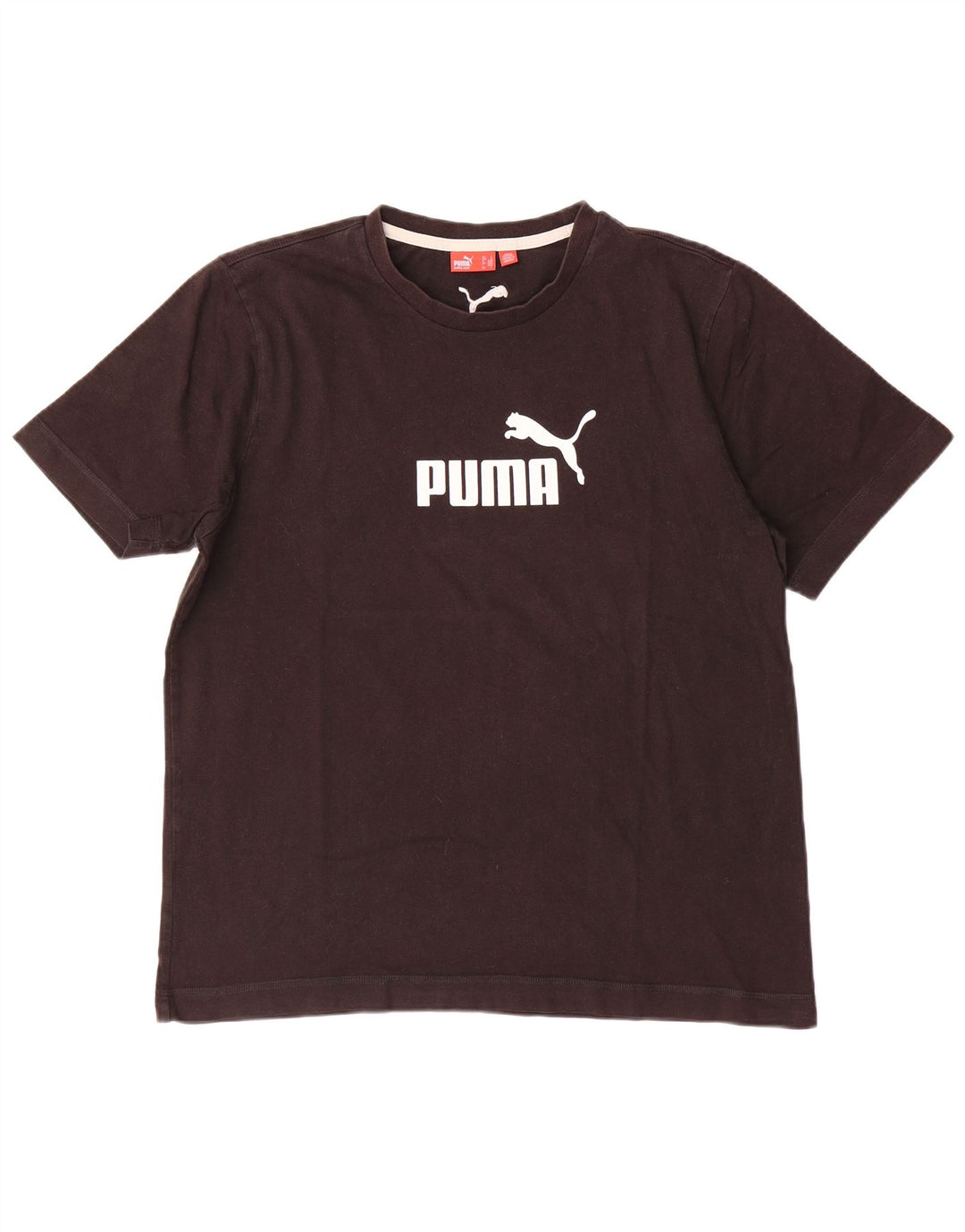 Puma Herre grafisk T-shirt Top Stor brun bomuld