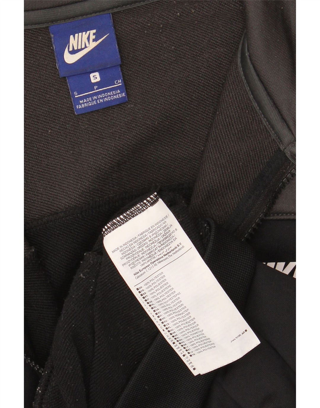 Nike træningsdragt til mænd, topjakke, lille sort Colourblock Polyester